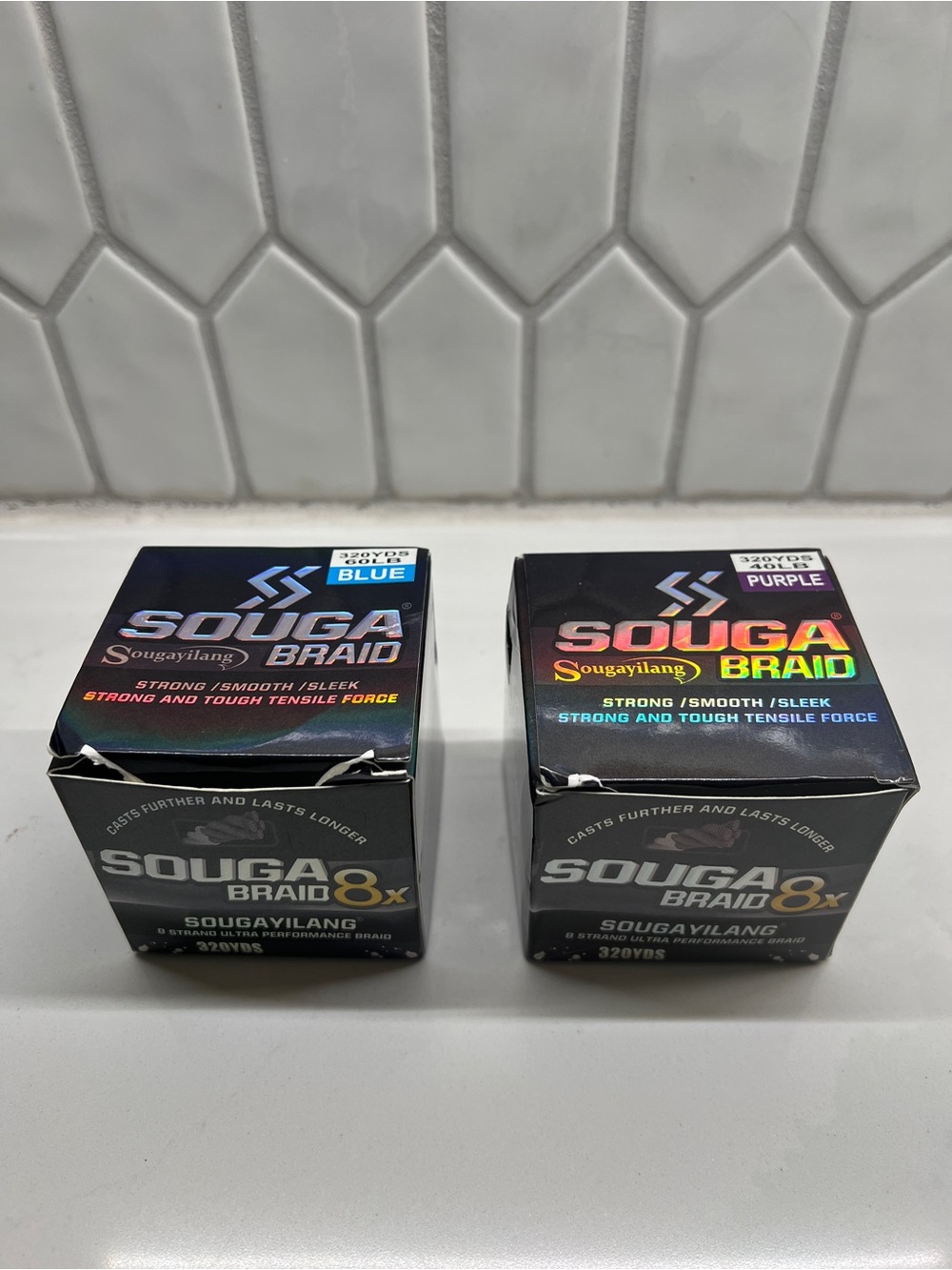 Sougayilang Souga Braid 8x Fishing Line - Blue & Purple